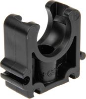 167061041 Georg Fischer PP Black Pipe Clamp, 0.98in x 3.54in x 2.52in, 0.35in