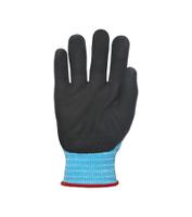 phykc-08 Polyco Healthline Polyflex Hydro KC Blue Nylon Reusable Gloves, Size 8, Nitrile Foam Coating