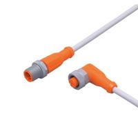 evw036 ifm electronic Male 1 way M12 to Female 1 way M12 Sensor Actuator Cable, 0.3 m