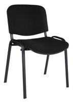 180-9722 RS PRO Black Fabric Stacking Chair, 140kg Weight Capacity