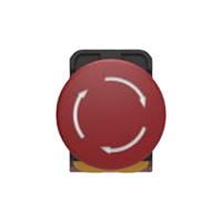 pbes22n03r TE Connectivity PBES22 Series Emergency Stop Push Button, Panel Mount, 22.3mm Cutout, 3 NC, IP20, IP65