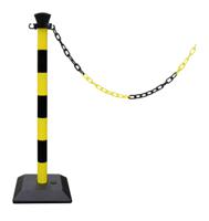 cbrextnj Viso Black & Yellow Plastic Barrier Post