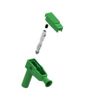 1067-v Electro PJP Green Male Banana Plug, 4 mm Connector, Screw Termination, 20A, 1kV, Nickel Plating