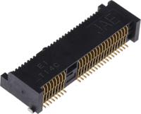 mm60-52-b1-e1 JAE 52 Way Right Angle Mini PCIe, PCI Memory Card Connector With Solder Termination