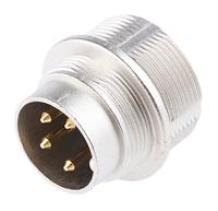 0314-04 Lumberg 4 Pole Din Plug, DIN EN 60529, 5A, 250 V ac IP68, Male, Wall Mount