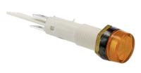 c027700fal Arcolectric (Bulgin) Ltd 0277 Series Yellow Neon Panel Mount Indicator, 12V, 10mm Mounting Hole Size, Solder Tab
