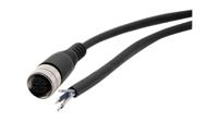 rnd-205-01206 RND Female 5 way Straight M12 to Free End Cable Connector Cable, 2 m
