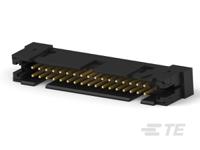 2-111446-2 TE Connectivity AMP-LATCH Series Straight Through Hole PCB Header, 34 Contact(s), 2.54 mm Pitch, 2 Row, Shrouded