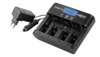 1001-0018-uk-520 Ansmann Powerline 5 Pro Battery Charger For NiCd, NiMH 9V, AA, AAA, C, D 4 Cell with AUS, EU, UK, USA plug