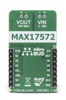 mikroe-2957 MikroElektronika Buck 6 Click Buck Converter for DS4432U, MAX17572 for General Purpose Power Supplies, Wall Transformer