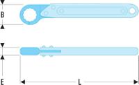 70a24 Facom 70A Series Flare Nut Spanner, 24mm, Metric, 235 mm Overall