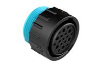 ahdp06-24-19sr-wta Amphenol Industrial Circular Connector, 19 Contacts, Panel, Standard Connector, Socket, Female, IP67, IP69K, Duramate