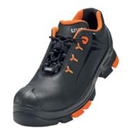 6502237 uvex 2 Unisex Black, Orange Composite Toe Capped Safety Trainers, UK 4, EU 37