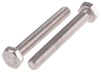 190-226 RS PRO Stainless Steel, Hex Bolt, M6 x 45mm