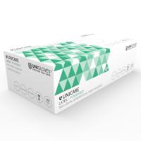 gs0023 Unigloves Natural Colour Powdered Latex Disposable Gloves, Size 8, Medium, 100 per Pack
