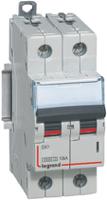 4-077-77 Legrand DX Range DX3 MCB, 2P, 2A Curve C, 230V AC, 10 kA Breaking Capacity