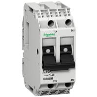 gb2db08 Schneider Electric 3A 2P Pole Thermal Magnetic Circuit Breaker, 277 V ac, 415 V ac GB2
