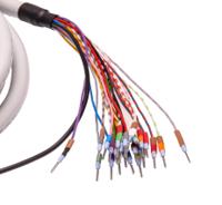 2926551 Phoenix Contact Male 25 Pin D-sub Unterminated Cable, 4m PVC, CABLE-D-25SUB/M/OE/0.25/S/4.0M Series