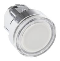 zb4bw37 Schneider Electric Harmony XB4 Series White Illuminated Spring Return Push Button Head, 22mm Cutout, IP66, IP67, IP69K