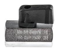 486-340 RS PRO Chrome Plated Brass Hydraulic Ball Valve G 3/8