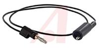 bu-2030-a-24-0 Mueller Electric Crocodile Clip Lead, 10A, 300V, Black, 600mm Lead Length