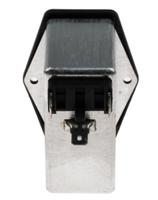 fn284b-6-06 Schaffner 6A, 250 V ac Male Panel Mount IEC Inlet Filter 2 Pole FN284B-6-06, Faston 2 Fuse
