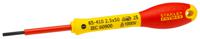 0-65-410 Stanley Slotted Insulated Screwdriver, 2.5 mm Tip, 50 mm Blade, VDE/1000V, 155 mm Overall