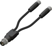 283-5011 RS PRO Male 4 way Straight M12 to Female 4 way Straight M12 Actuator/Sensor Cable, 300 mm