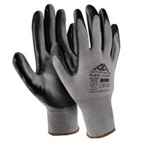 f3217np Active Gear Black, Grey Polyester Nitrile Work Gloves, Size 7/S, Nitrile Coating