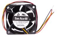 9gv0612p1g03 Sanyo Denki San Ace 9GV Series Axial Fan, 12 V dc, DC Operation, 142.2m³/h, 33.6W, 2.8A Max, 60 x 60 x 38mm
