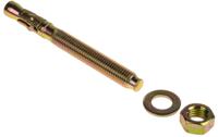 908-6980 RS PRO Carbon Steel Anchor Bolt M12 x 120mm, 12mm Fixing Hole