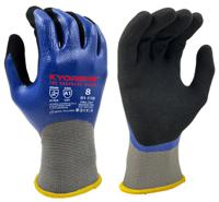 01-110-taille-7 KYORENE Blue, Grey Graphene Work Gloves, Size 7, Nitrile Micro-Foam Coating