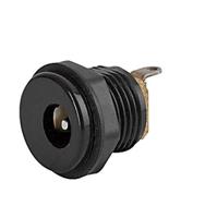 48402200 Schurter, 4840 DC Socket Rated At 500mA, 12 VDC, Screw On Mount, length 18.2mm, Silver