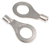 322733 TE Connectivity, STRATO-THERM Uninsulated Ring Terminal, M6 Stud Size, 1mm² to 2.6mm² Wire Size