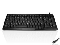 kyb500-k103-c Ceratech KYB500-K103 Wired USB Compact Keyboard, QWERTY (UK), Black