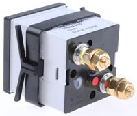 d481mcs75mv4-001-0100a HOBUT D48MC Analogue Panel Ammeter 0/100A For Shunt 75mV DC, 48mm x 48mm Moving Coil
