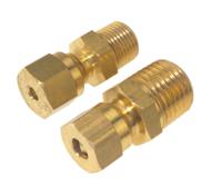 262-3257 RS PRO 1/8 BSPP Compression Fitting for Use with Thermocouple or PRT Probe, 6mm Probe