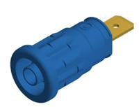 972362102 Hirschmann Test & Measurement Blue Female Banana Socket, 4 mm Connector, 32A, 1000V ac/dc, Gold Plating