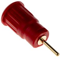 233130-22 Staubli Red Female Banana Socket, 4 mm Connector, Press Fit Termination, 24A, 1000V, Gold Plating