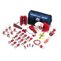806174 Brady Red, Silver Lockout Tagout Kits
