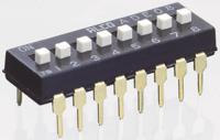 1825057-6 TE Connectivity 7 Way Through Hole DIP Switch SPST