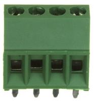 282834-4 TE Connectivity Buchanan Series PCB Terminal Block, 4-Contact, 2.54mm Pitch, Through Hole Mount, 1-Row, Screw