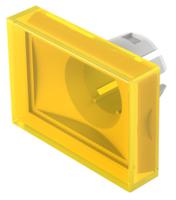 51-9034 EAO Yellow Rectangular Push Button Lens for Use with Push Button