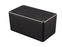 1550dbk Hammond 1550 Series Black Die Cast Aluminium Enclosure, IP54, Black Lid, 115 x 64 x 51mm