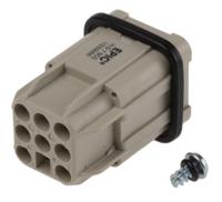 11250000 EPIC Heavy Duty Power Connector Insert, 10A, Male, H-D Series, 8 Contacts