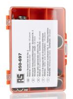 850-697 RS PRO Metric Bonded Seal Kit Nitrile, Kit Contents 125 Pieces