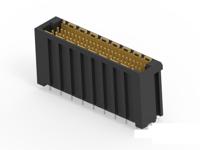 354188-e ERNI 354188 Series Vertical Surface PCB Header, 50 Contact(s), 1 mm Pitch, 2 Row, Shrouded