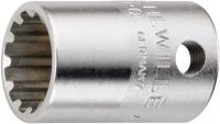 02011014 STAHLWILLE 4018754109159 7/16 Spline Spline-Drive socket, 27 mm Overall