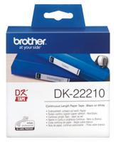 dk-22210-f1 Brother White Black Print Label Roll, 29mm Width, 1 Roll Qty