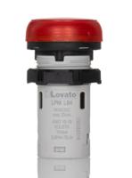 lpmlb4 Lovato, LPML, Panel Mount Red LED Pilot Light, 22mm Cutout, IP66, IP67, IP69K, Round, 24V